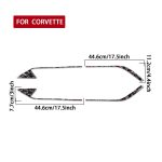 4pcs/Set Forged Gold Foil Carbon Fiber Car Roof Engine Vents Decorative Sticker for Chevrolet Corvette C8 2020-, Left and Right Driver, Roof Engine Vents – Bild 2