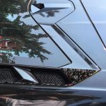 4pcs/Set Forged Gold Foil Carbon Fiber Car Roof Engine Vents Decorative Sticker for Chevrolet Corvette C8 2020-, Left and Right Driver, Roof Engine Vents – Bild 3