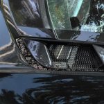 4pcs/Set Forged Gold Foil Carbon Fiber Car Roof Engine Vents Decorative Sticker for Chevrolet Corvette C8 2020-, Left and Right Driver, Roof Engine Vents – Bild 4