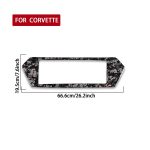 Forged Gold Foil Carbon Fiber Car Rear License Plate Frame Decorative Sticker for Chevrolet Corvette C8 2020-, Left and Right Driver, Rear License Plate Frame – Bild 2