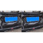 Forged Gold Foil Carbon Fiber Car Rear License Plate Frame Decorative Sticker for Chevrolet Corvette C8 2020-, Left and Right Driver, Rear License Plate Frame – Bild 5