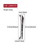 2pcs/Set Forged Gold Foil Carbon Fiber Car Center Console Side Decorative Sticker for Chevrolet Corvette C8 2020-, Left Driver, Center Console Side, Left Driver – Bild 2