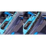 2pcs/Set Forged Gold Foil Carbon Fiber Car Center Console Side Decorative Sticker for Chevrolet Corvette C8 2020-, Left Driver, Center Console Side, Left Driver – Bild 5