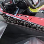 2pcs/Set Forged Gold Foil Carbon Fiber Car Center Console Side Decorative Sticker for Chevrolet Corvette C8 2020-, Right Driver, Center Console Side, Right Driver – Bild 3