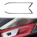 2pcs/Set Forged Gold Foil Carbon Fiber Car Door Decorative Sticker for Chevrolet Corvette C8 2020-, Left and Right Driver, Door