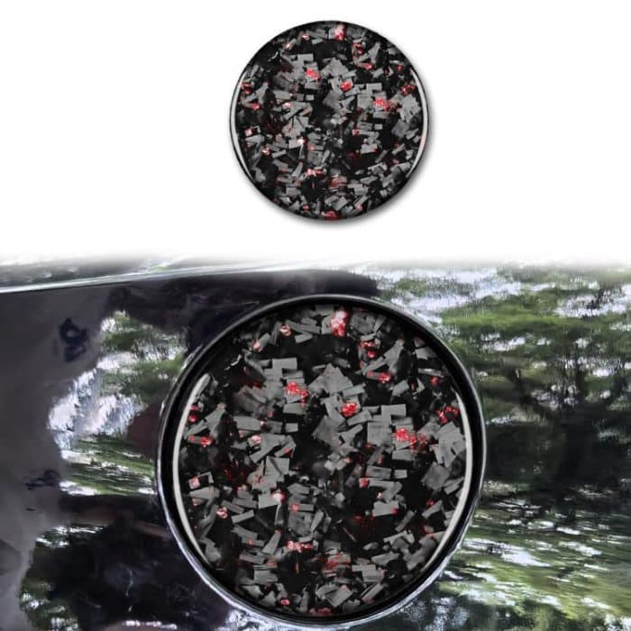 EDA008203301A.jpg Forged Gold Foil Carbon Fiber Car Fuel Tank Cap Decorative Sticker for Chevrolet Corvette C8 2020-, Left and Right Driver, Fuel Tank Cap – Bild 1