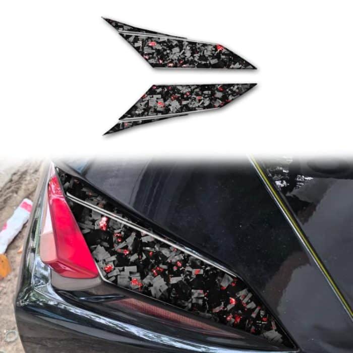 EDA008205001A.jpg 4pcs/Set Forged Gold Foil Carbon Fiber Car Taillight Sides Decorative Sticker for Chevrolet Corvette C8 2020-, Left and Right Driver, Taillight Sides – Bild 1