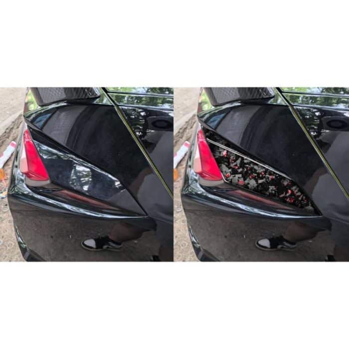 4pcs/Set Forged Gold Foil Carbon Fiber Car Taillight Sides Decorative Sticker for Chevrolet Corvette C8 2020-, Left and Right Driver, Taillight Sides – Bild 5