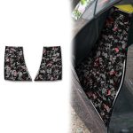 2pcs/Set Forged Gold Foil Carbon Fiber Car Body Exhaust Port Decorative Sticker for Chevrolet Corvette C8 2020-, Left and Right Driver, Body Exhaust Port