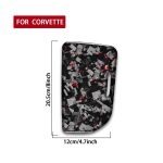 Forged Gold Foil Carbon Fiber Car Central Control Cup Cover Decorative Sticker for Chevrolet Corvette C8 2020-, Right Driver, Central Control Cup Cover, Right Driver – Bild 2