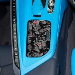 Forged Gold Foil Carbon Fiber Car Central Control Cup Cover Decorative Sticker for Chevrolet Corvette C8 2020-, Right Driver, Central Control Cup Cover, Right Driver – Bild 4