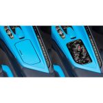 Forged Gold Foil Carbon Fiber Car Central Control Cup Cover Decorative Sticker for Chevrolet Corvette C8 2020-, Left Driver, Central Control Cup Cover, Left Driver – Bild 5
