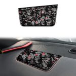 Forged Gold Foil Carbon Fiber Car Front Passenger Seat Panel Decorative Sticker for Chevrolet Corvette C8 2020-, Right Driver, Front Passenger Seat Panel, Right Driver