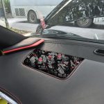 Forged Gold Foil Carbon Fiber Car Front Passenger Seat Panel Decorative Sticker for Chevrolet Corvette C8 2020-, Right Driver, Front Passenger Seat Panel, Right Driver – Bild 4