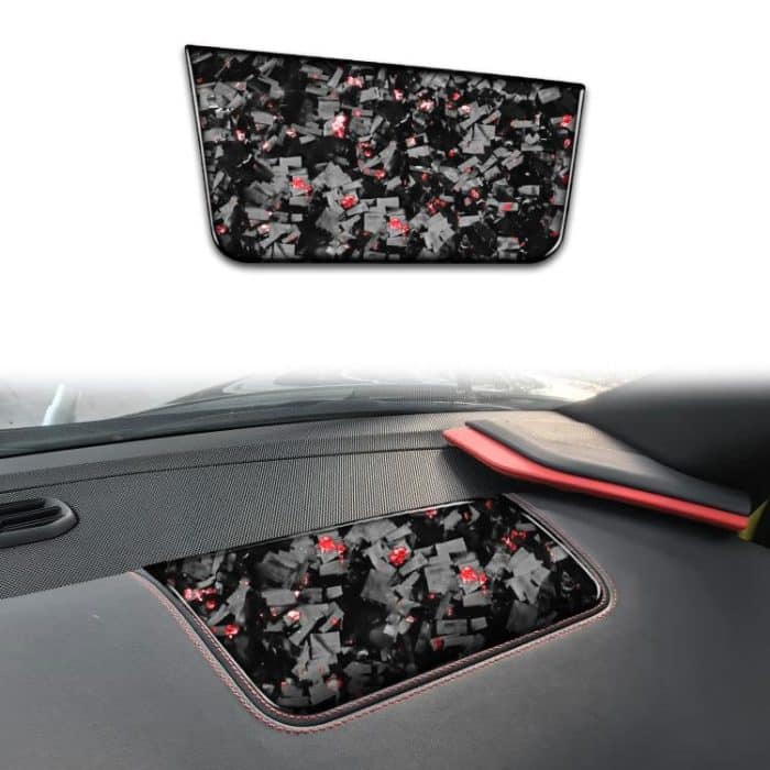 EDA008206801A.jpg Forged Gold Foil Carbon Fiber Car Front Passenger Seat Panel Decorative Sticker for Chevrolet Corvette C8 2020-, Left Driver, Front Passenger Seat Panel, Left Driver – Bild 1