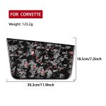 Forged Gold Foil Carbon Fiber Car Front Passenger Seat Panel Decorative Sticker for Chevrolet Corvette C8 2020-, Left Driver, Front Passenger Seat Panel, Left Driver – Bild 2