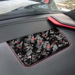 Forged Gold Foil Carbon Fiber Car Front Passenger Seat Panel Decorative Sticker for Chevrolet Corvette C8 2020-, Left Driver, Front Passenger Seat Panel, Left Driver – Bild 3