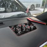 Forged Gold Foil Carbon Fiber Car Front Passenger Seat Panel Decorative Sticker for Chevrolet Corvette C8 2020-, Left Driver, Front Passenger Seat Panel, Left Driver – Bild 4