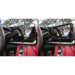 Forged Gold Foil Carbon Fiber Car Central Control Screen Frame Decorative Sticker for Chevrolet Corvette C8 2020-, Left Driver, Central Control Screen Frame, Left Driver – Bild 5