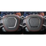 Forged Gold Foil Carbon Fiber Car Steering Wheel Frame Decorative Sticker for Chevrolet Corvette C8 2020-, Left and Right Driver, Steering Wheel Frame – Bild 5