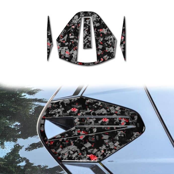 EDA008207401A.jpg 4pcs/Set Forged Gold Foil Carbon Fiber Car Rear Roof Camera Decorative Sticker for Chevrolet Corvette C8 2020-, Left and Right Driver, Rear Roof Camera – Bild 1