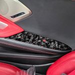 2pcs/Set Forged Gold Foil Carbon Fiber Car Inside Armrest Panel Decorative Sticker for Chevrolet Corvette C8 2020-, Left and Right Driver, Inside Armrest Panel – Bild 4