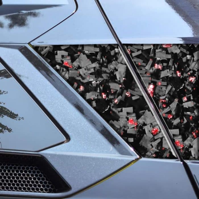 4pcs/Set Forged Gold Foil Carbon Fiber Car Roof Camera Sides Decorative Sticker for Chevrolet Corvette C8 2020-, Left and Right Driver, Roof Camera Sides – Bild 4