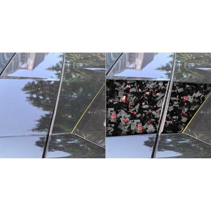 4pcs/Set Forged Gold Foil Carbon Fiber Car Roof Camera Sides Decorative Sticker for Chevrolet Corvette C8 2020-, Left and Right Driver, Roof Camera Sides – Bild 5