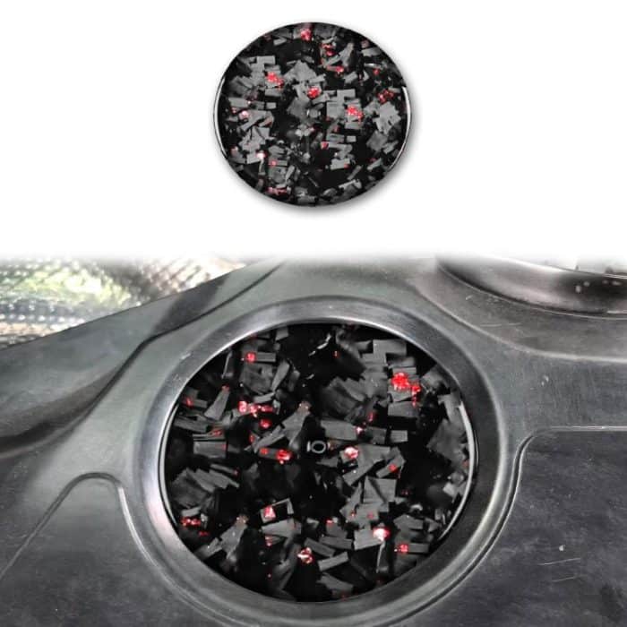 EDA008208501A.jpg Forged Gold Foil Carbon Fiber Car Engine Compartment Side Decorative Sticker for Chevrolet Corvette C8 2020-, Left and Right Driver, Engine Compartment Side – Bild 1