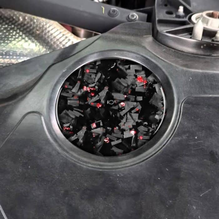 Forged Gold Foil Carbon Fiber Car Engine Compartment Side Decorative Sticker for Chevrolet Corvette C8 2020-, Left and Right Driver, Engine Compartment Side – Bild 3