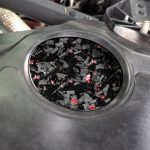 Forged Gold Foil Carbon Fiber Car Engine Compartment Side Decorative Sticker for Chevrolet Corvette C8 2020-, Left and Right Driver, Engine Compartment Side – Bild 4