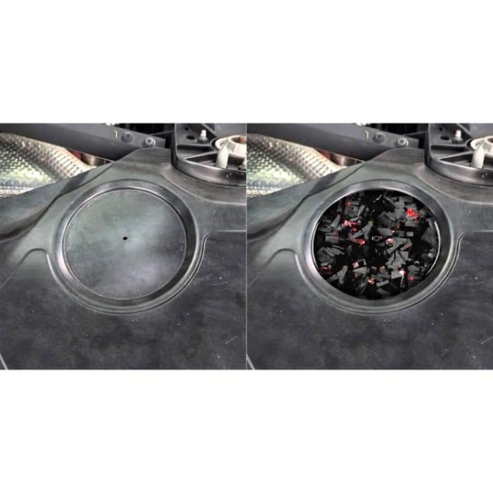 Forged Gold Foil Carbon Fiber Car Engine Compartment Side Decorative Sticker for Chevrolet Corvette C8 2020-, Left and Right Driver, Engine Compartment Side – Bild 5