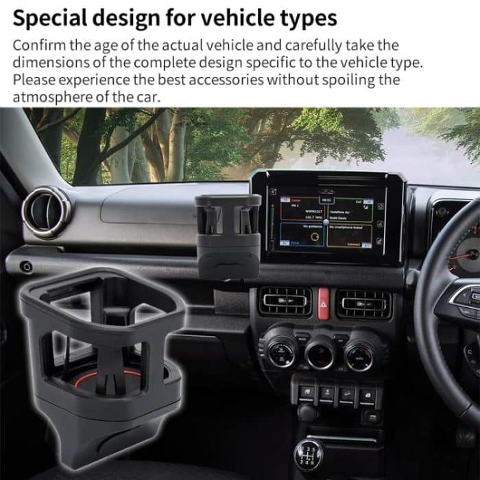 For Suzuki Jimny JB74 / JB64 2018- Car Air Outlet Water Cup Holder, with 3pcs Anti-slip Mats, Water Cup Holder – Bild 6