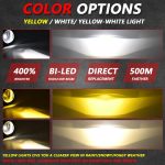 T11 2pcs/Pack 55W 3 inch High Power Dual Lens Fog Light, Low Holder for LADA Priora 2007-2013, High Holder for LADA VAZ 2170 / 2171 / 2072, Left and Right Oblique Angle for LADA 2190 / 2192 – Bild 4