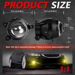 T11 2pcs/Pack 55W 3 inch High Power Dual Lens Fog Light, Low Holder for LADA Priora 2007-2013, High Holder for LADA VAZ 2170 / 2171 / 2072, Left and Right Oblique Angle for LADA 2190 / 2192 – Bild 6