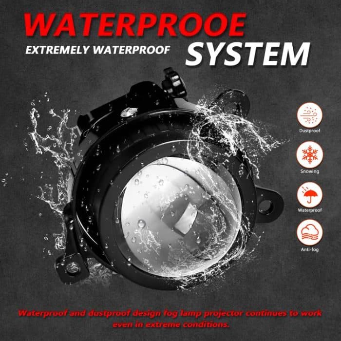 T11 2pcs/Pack 55W 3 inch High Power Dual Lens Fog Light, Low Holder for LADA Priora 2007-2013, High Holder for LADA VAZ 2170 / 2171 / 2072, Left and Right Oblique Angle for LADA 2190 / 2192 – Bild 7