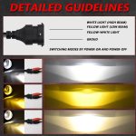 T11 2pcs/Pack 55W 3 inch High Power Dual Lens Fog Light, Low Holder for LADA Priora 2007-2013, High Holder for LADA VAZ 2170 / 2171 / 2072, Left and Right Oblique Angle for LADA 2190 / 2192 – Bild 9