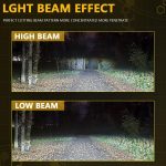 2pcs/Pack 35W 3000LM 6500K IP68 Waterproof Car LED Headlight Bulb, 9005, 9006, H1, H4, H7, H11 – Bild 3