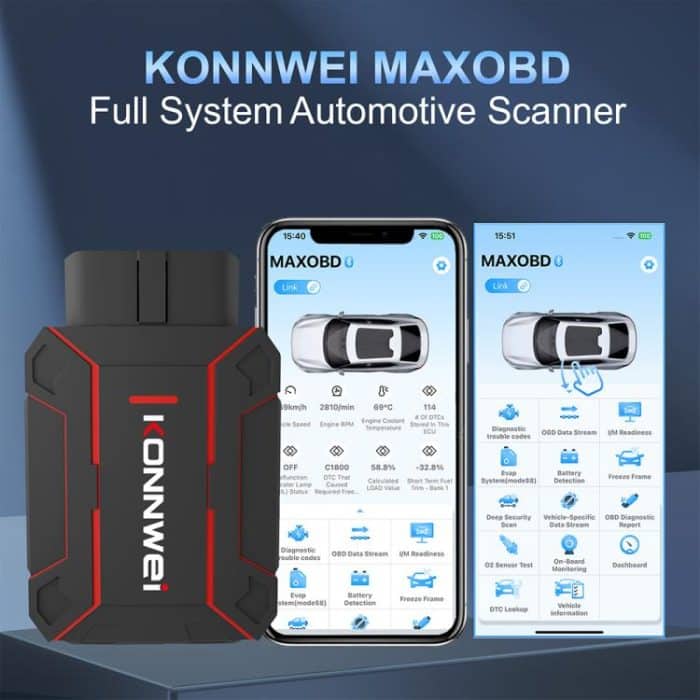 KONNWEI MAXOBD Full Car System Scanner OBD2 Diagnostic Tool Code Read – Bild 2