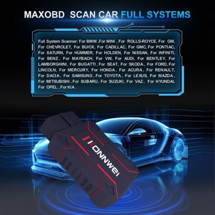 KONNWEI MAXOBD Full Car System Scanner OBD2 Diagnostic Tool Code Read – Bild 6