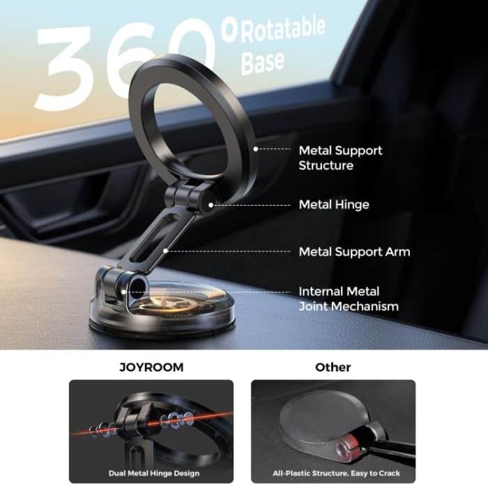 JOYROOM JR-ZS505 Foldable Magsafe Magnetic Car Phone Holder, JR-ZS505 – Bild 6