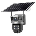 VTS02 4MP Multi-lens Panoramic Solar Surveillance PTZ Dome Camera, Southeast Asia WiFi, Southeast Asia 4G, Southeast Asia 4G-AOV, European 4G