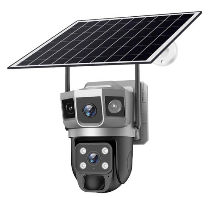 VTS02 4MP Multi-lens Panoramic Solar Surveillance PTZ Dome Camera, Southeast Asia WiFi, Southeast Asia 4G, Southeast Asia 4G-AOV, European 4G – Bild 1