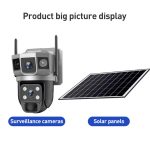 VTS02 4MP Multi-lens Panoramic Solar Surveillance PTZ Dome Camera, Southeast Asia WiFi, Southeast Asia 4G, Southeast Asia 4G-AOV, European 4G – Bild 2