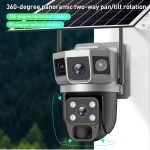 VTS02 4MP Multi-lens Panoramic Solar Surveillance PTZ Dome Camera, Southeast Asia WiFi, Southeast Asia 4G, Southeast Asia 4G-AOV, European 4G – Bild 7