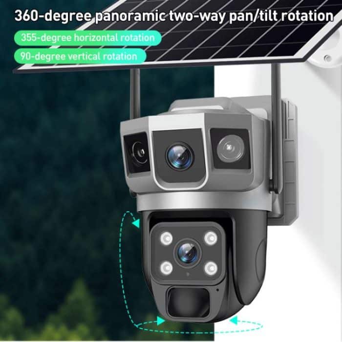 VTS02 4MP Multi-lens Panoramic Solar Surveillance PTZ Dome Camera, Southeast Asia WiFi, Southeast Asia 4G, Southeast Asia 4G-AOV, European 4G – Bild 7