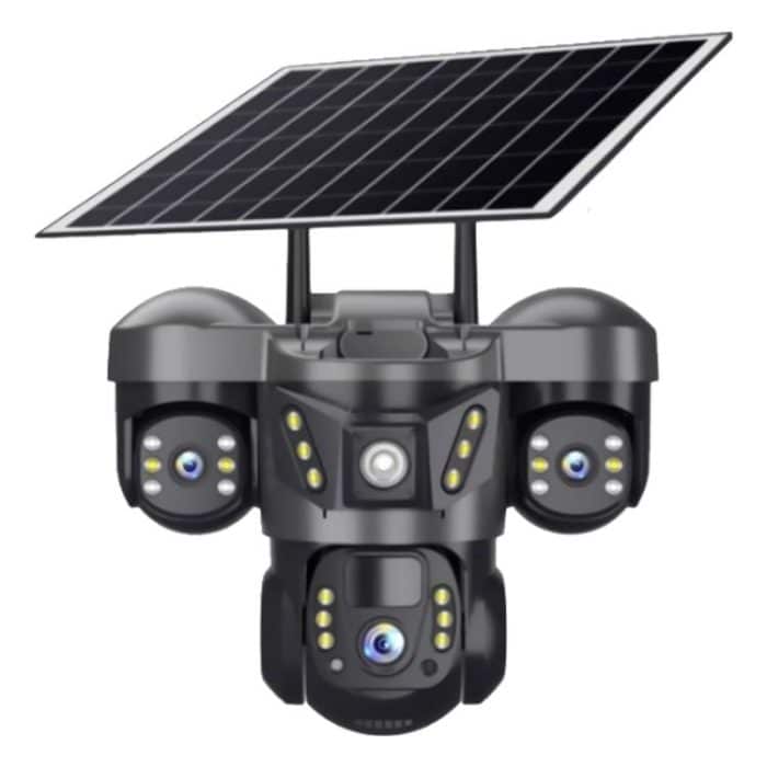 VTS29 6MP Multi-lens Panoramic Solar Surveillance PTZ Dome Camera, Southeast Asia WiFi, Southeast Asia 4G, European 4G – Bild 1
