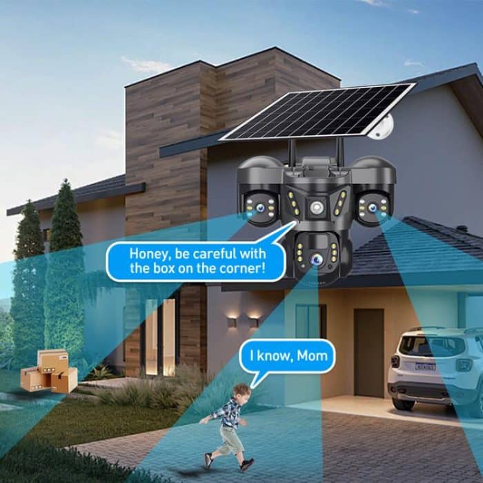 VTS29 6MP Multi-lens Panoramic Solar Surveillance PTZ Dome Camera, Southeast Asia WiFi, Southeast Asia 4G, European 4G – Bild 14