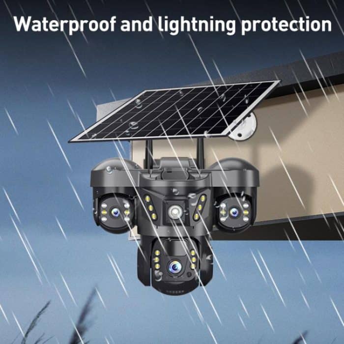 VTS29 6MP Multi-lens Panoramic Solar Surveillance PTZ Dome Camera, Southeast Asia WiFi, Southeast Asia 4G, European 4G – Bild 5