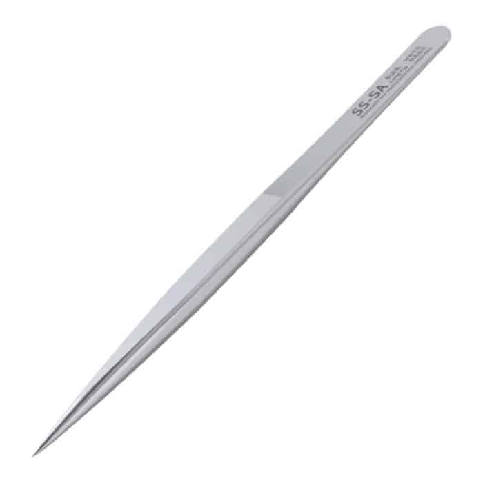 EDA008265701.jpg MEGA-IEDA High Hard Non-magnetic Stainless Steel Repair Tweezers, Long Tip, Short Tip, Curved Tip – Bild 1